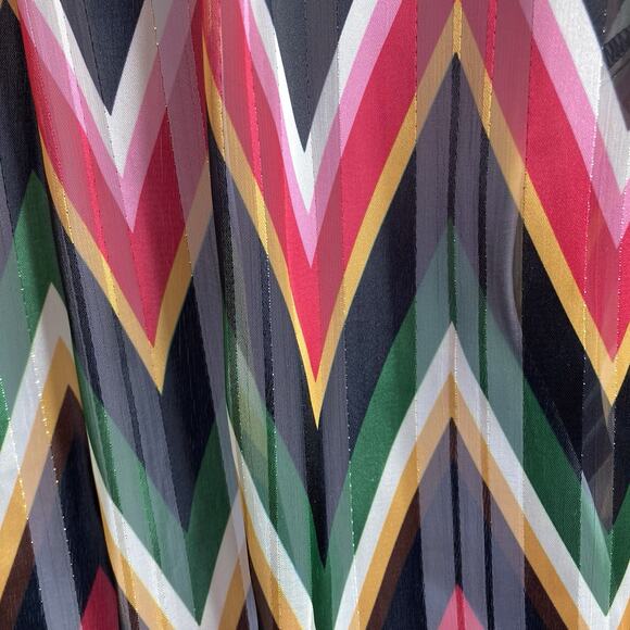 Macy’s INC Women’s Rainbow Chevron Top Size 2X Flowy Billowy Colorful Bohemian - Picture 11 of 11